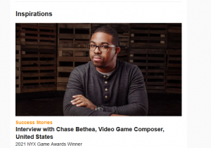 Chase Bethea Musedotworld NYX game awards article